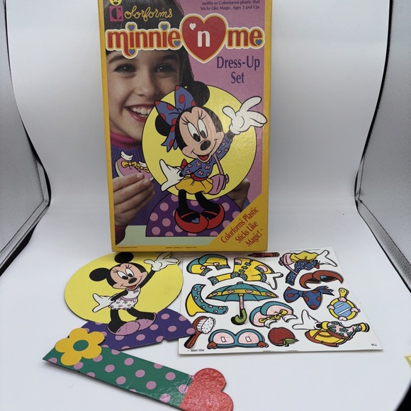 Disney | Toys | Vintage Disney Colorforms Minnie Mouse Minnie Complete ...